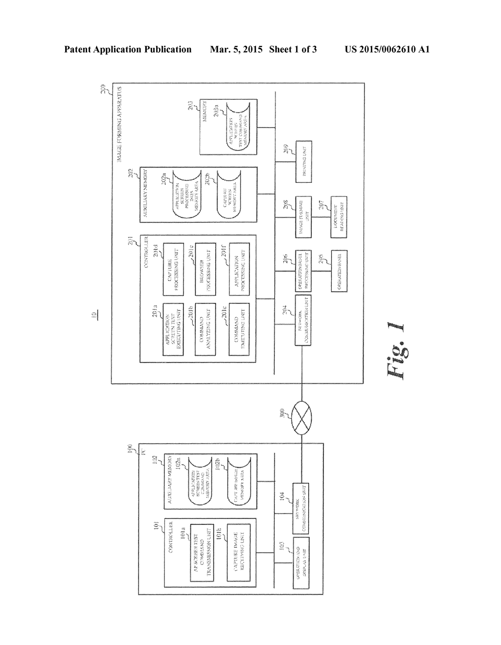 IMAGE FORMING APPARATUS, TEST SYSTEM, AND TEST METHOD FOR TESTING     APPLICATION SCREEN - diagram, schematic, and image 02