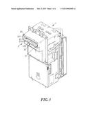 LIGHT-EMITTING MOUNTING STRUCTURE OF A VALUABLE DOCUMENT ACCEPTOR diagram and image