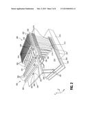 MEMORY DEVICES WITH LOCAL AND GLOBAL DEVICES AT SUBSTANTIALLY THE SAME     LEVEL ABOVE STACKED TIERS OF MEMORY CELLS AND METHODS diagram and image