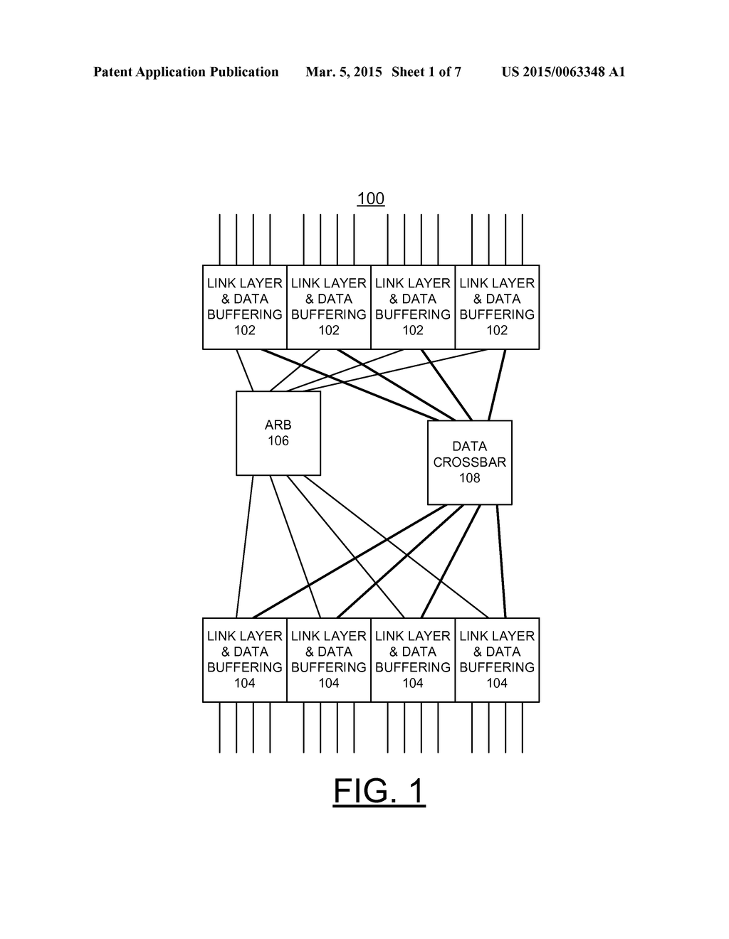 IMPLEMENTING HIERARCHICAL HIGH RADIX SWITCH WITH TIMESLICED CROSSBAR - diagram, schematic, and image 02