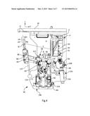 TOOL SUPPORT INCORPORATING A GUIDANCE SYSTEM SPACED APART FROM THE TOOL     AND MACHINING DEVICE INCORPORATING THE TOOL SUPPORT diagram and image