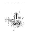 TOOL SUPPORT INCORPORATING A GUIDANCE SYSTEM SPACED APART FROM THE TOOL     AND MACHINING DEVICE INCORPORATING THE TOOL SUPPORT diagram and image