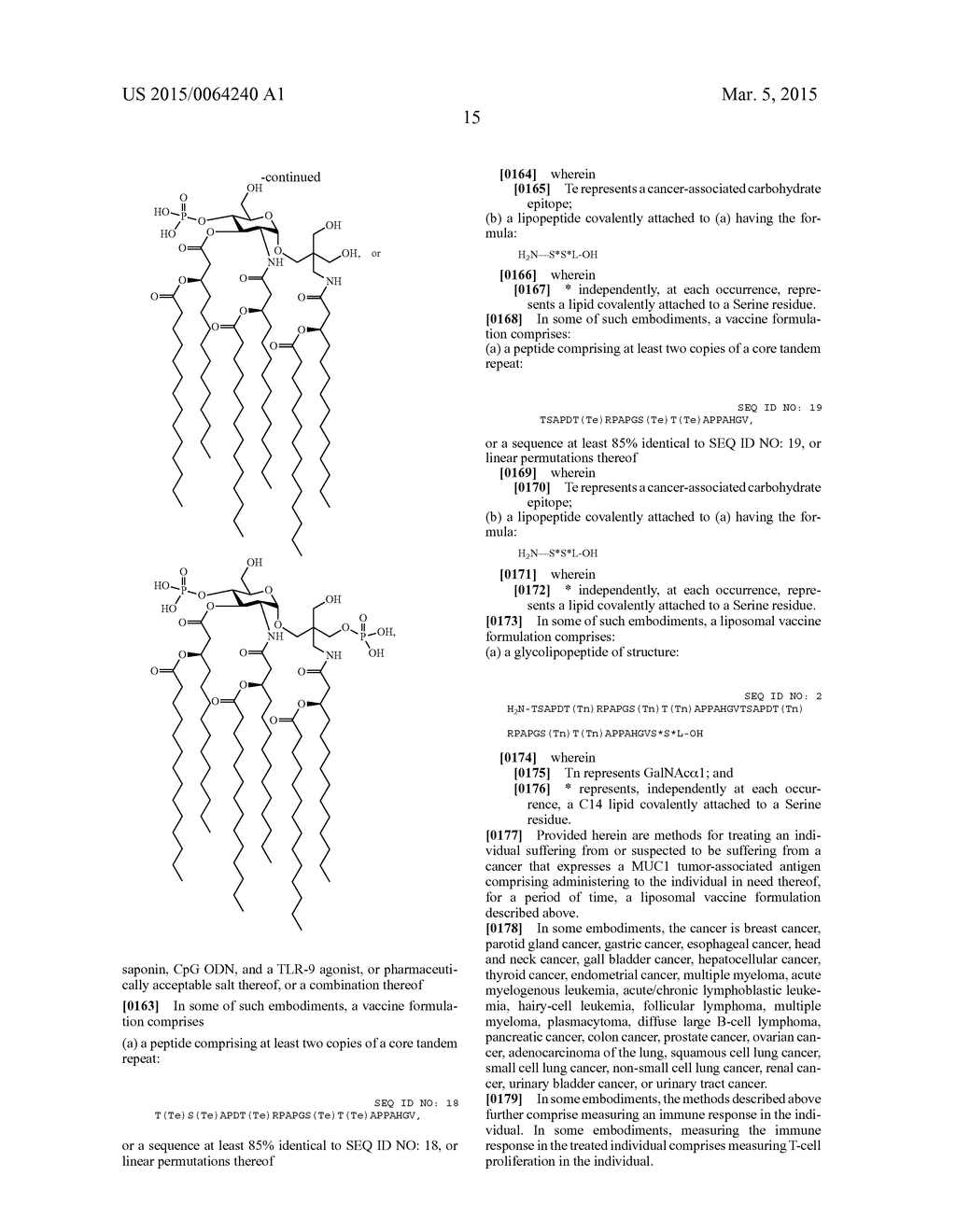 MUC1 Based Glycolipopeptide Vaccine with Adjuvant - diagram, schematic, and image 25