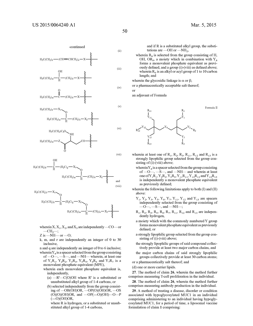 MUC1 Based Glycolipopeptide Vaccine with Adjuvant - diagram, schematic, and image 60