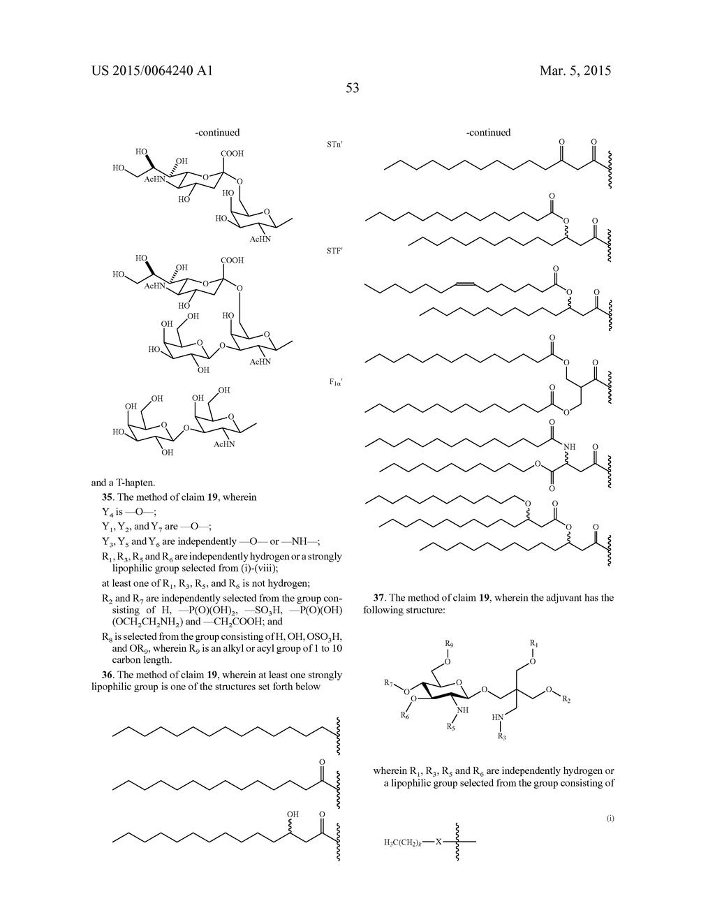 MUC1 Based Glycolipopeptide Vaccine with Adjuvant - diagram, schematic, and image 63