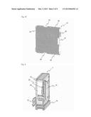 BATTERY CONTAINING BODY AND POWER STORAGE DEVICE diagram and image