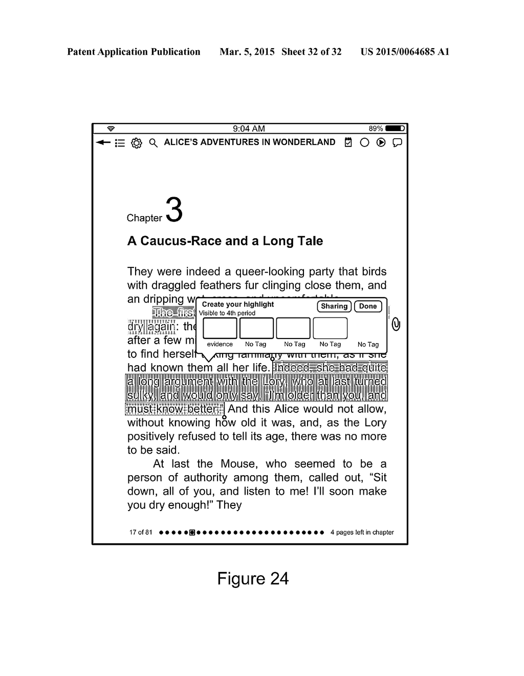 System and Method for Automatically Attaching a Tag and Highlight in a     Single Action - diagram, schematic, and image 33