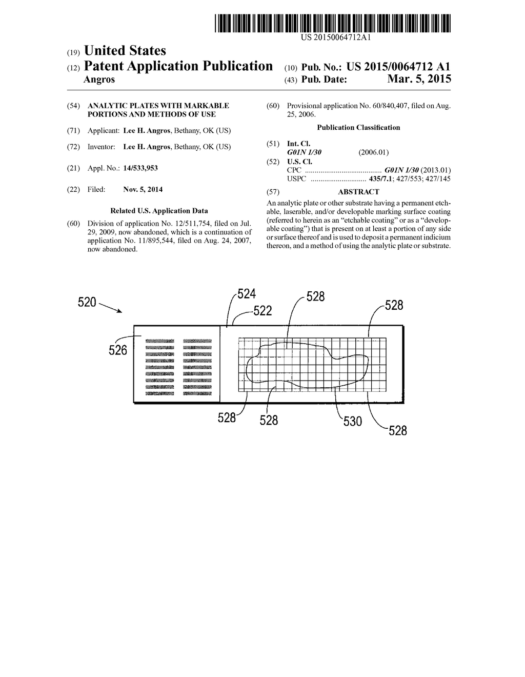 ANALYTIC PLATES WITH MARKABLE PORTIONS AND METHODS OF USE - diagram, schematic, and image 01