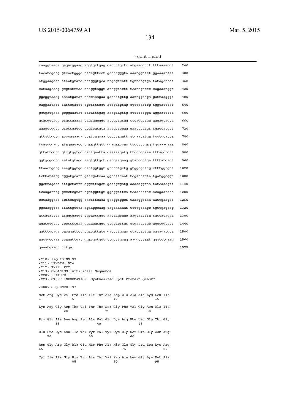 MODIFIED MICROORGANISM AND METHODS OF USING SAME FOR PRODUCING 2-PROPANOL     AND1-PROPANOL AND/OR 1,2-PROPANEDIOL - diagram, schematic, and image 146