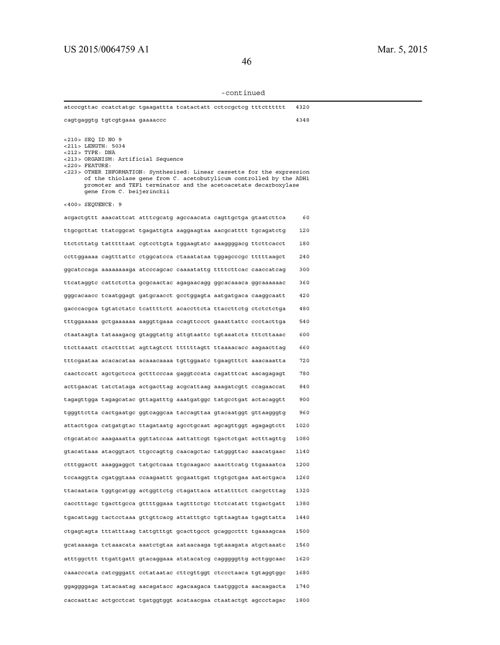 MODIFIED MICROORGANISM AND METHODS OF USING SAME FOR PRODUCING 2-PROPANOL     AND1-PROPANOL AND/OR 1,2-PROPANEDIOL - diagram, schematic, and image 58