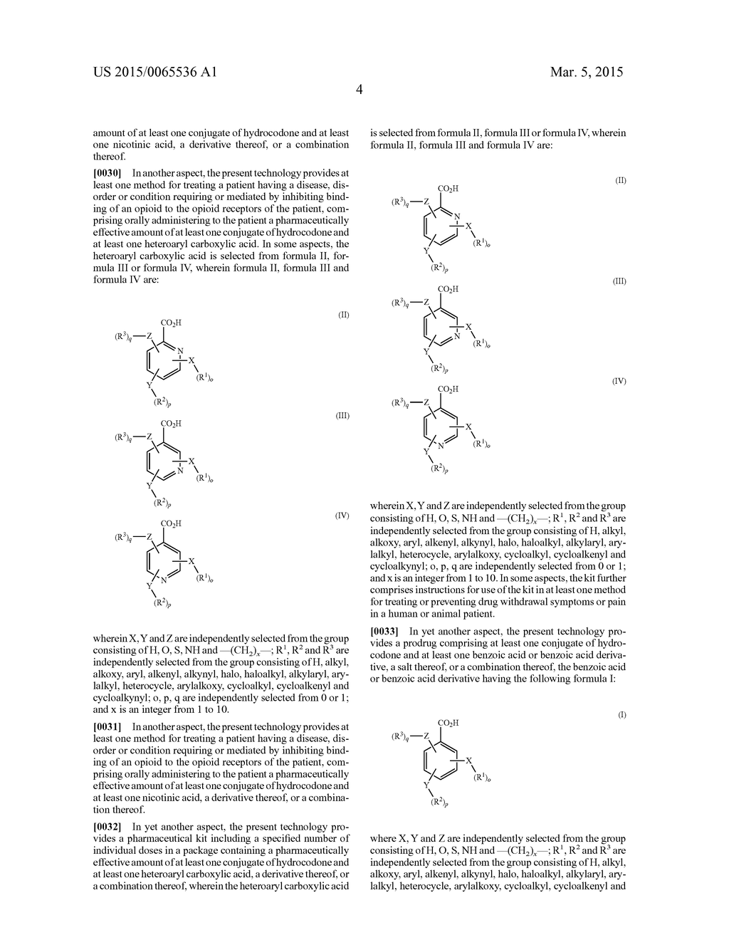 Benzoic Acid, Benzoic Acid Derivatives and Heteroaryl Carboxylic Acid     Conjugates of Hydrocodone, Prodrugs, Methods of Making and Uses Thereof - diagram, schematic, and image 40