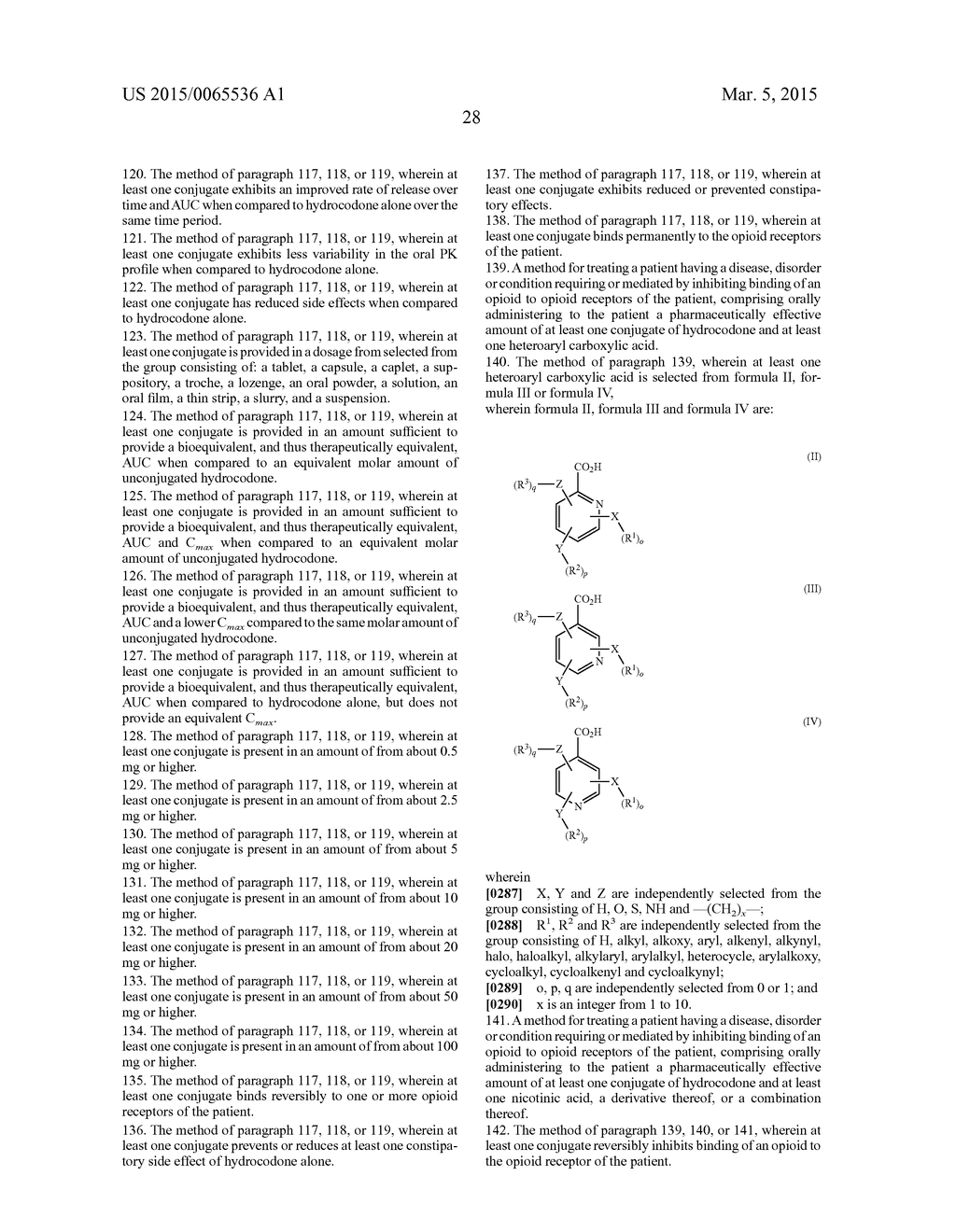 Benzoic Acid, Benzoic Acid Derivatives and Heteroaryl Carboxylic Acid     Conjugates of Hydrocodone, Prodrugs, Methods of Making and Uses Thereof - diagram, schematic, and image 64