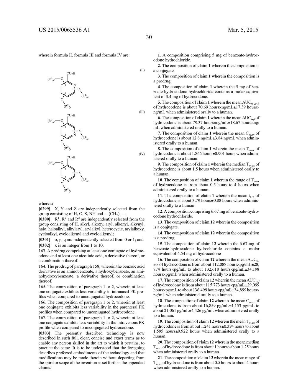 Benzoic Acid, Benzoic Acid Derivatives and Heteroaryl Carboxylic Acid     Conjugates of Hydrocodone, Prodrugs, Methods of Making and Uses Thereof - diagram, schematic, and image 66