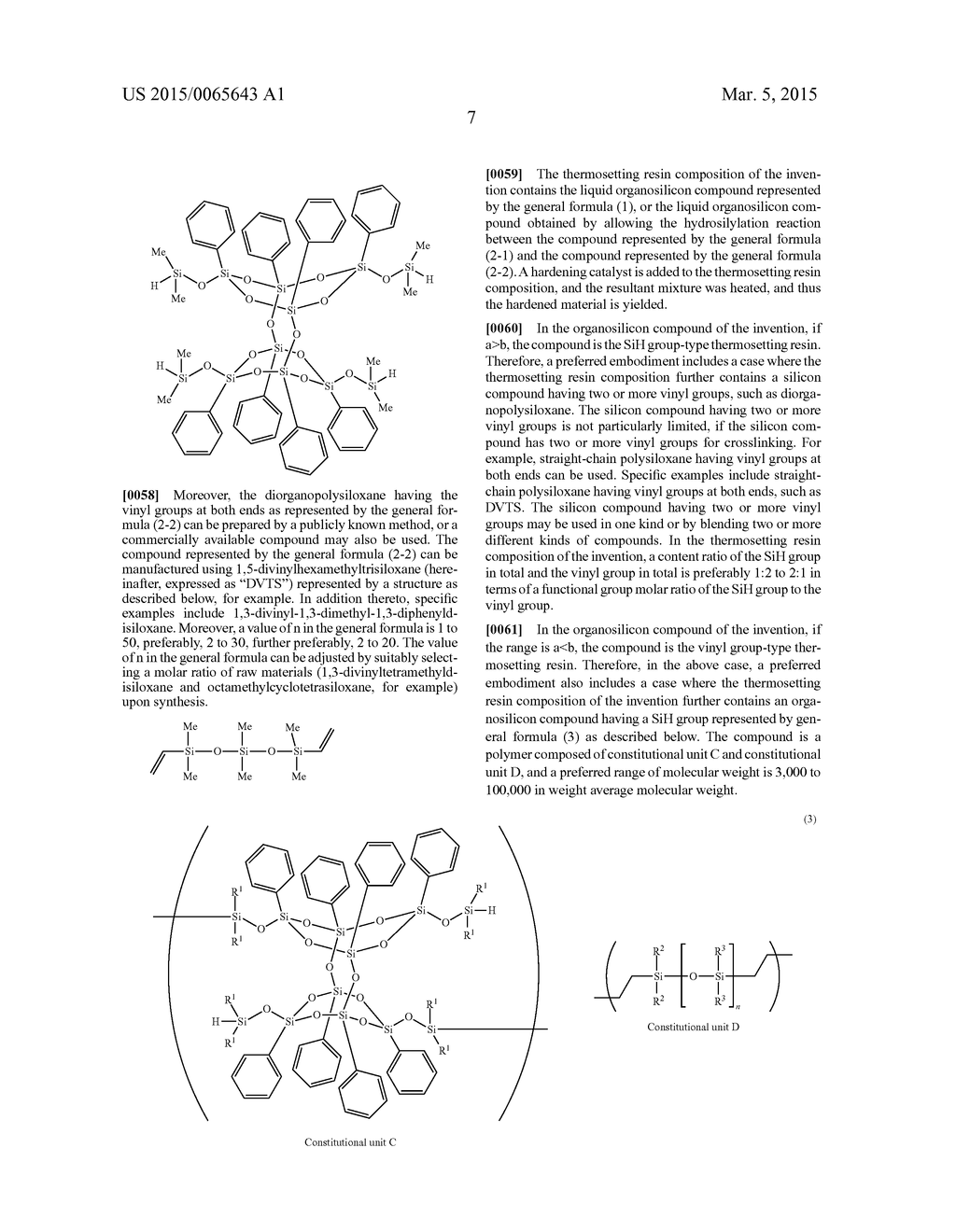 NEW ORGANOSILICON COMPOUND, THERMOSETTING RESIN COMPOSITION CONTAINING THE     ORGANOSILICON COMPOUND, HARDENING RESIN AND ENCAPSULATION MATERIAL FOR     OPTICAL SEMICONDUCTOR - diagram, schematic, and image 08