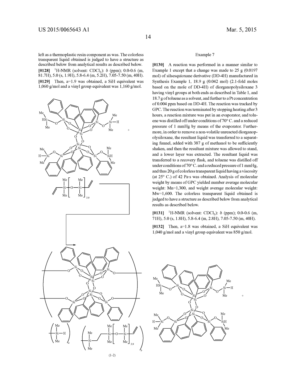 NEW ORGANOSILICON COMPOUND, THERMOSETTING RESIN COMPOSITION CONTAINING THE     ORGANOSILICON COMPOUND, HARDENING RESIN AND ENCAPSULATION MATERIAL FOR     OPTICAL SEMICONDUCTOR - diagram, schematic, and image 15