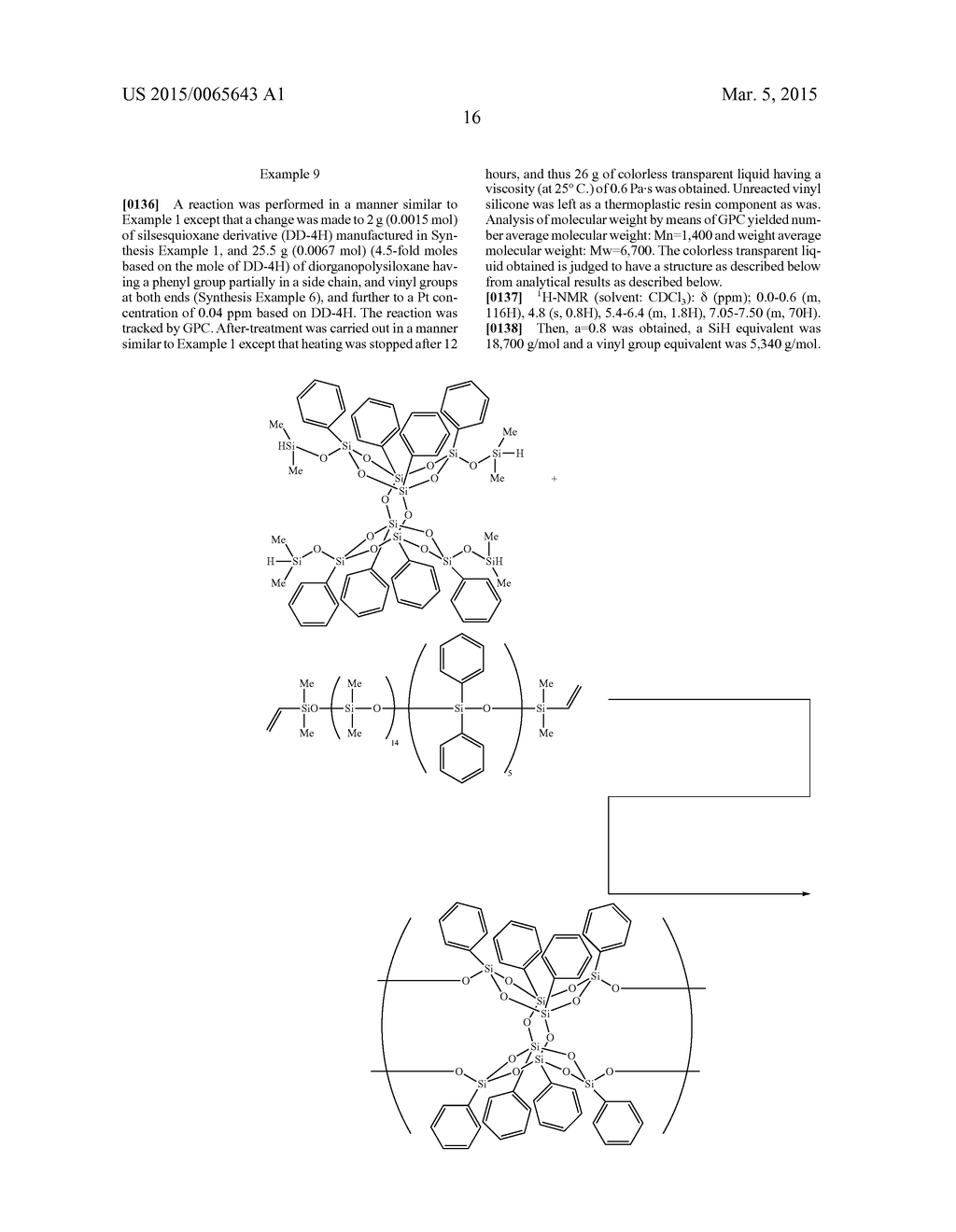 NEW ORGANOSILICON COMPOUND, THERMOSETTING RESIN COMPOSITION CONTAINING THE     ORGANOSILICON COMPOUND, HARDENING RESIN AND ENCAPSULATION MATERIAL FOR     OPTICAL SEMICONDUCTOR - diagram, schematic, and image 17