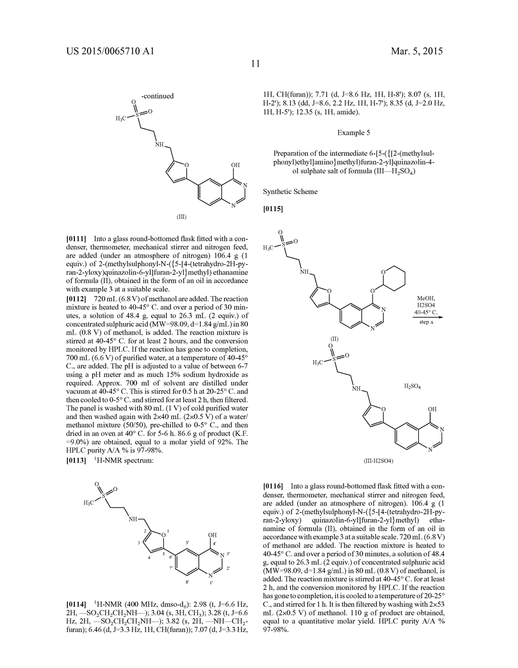 EFFICIENT PROCESS FOR THE PREPARATION OF LAPATINIB AND SALTS THEREOF BY     MEANS OF NEW INTERMEDIATES - diagram, schematic, and image 14