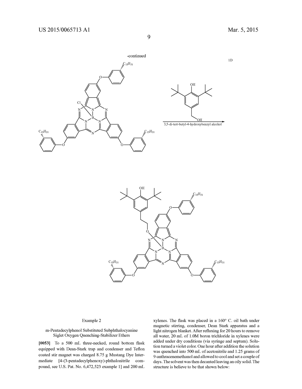 BORON SUBPHTHALOCYANINE COMPOUNDS AND METHOD OF MAKING - diagram, schematic, and image 10