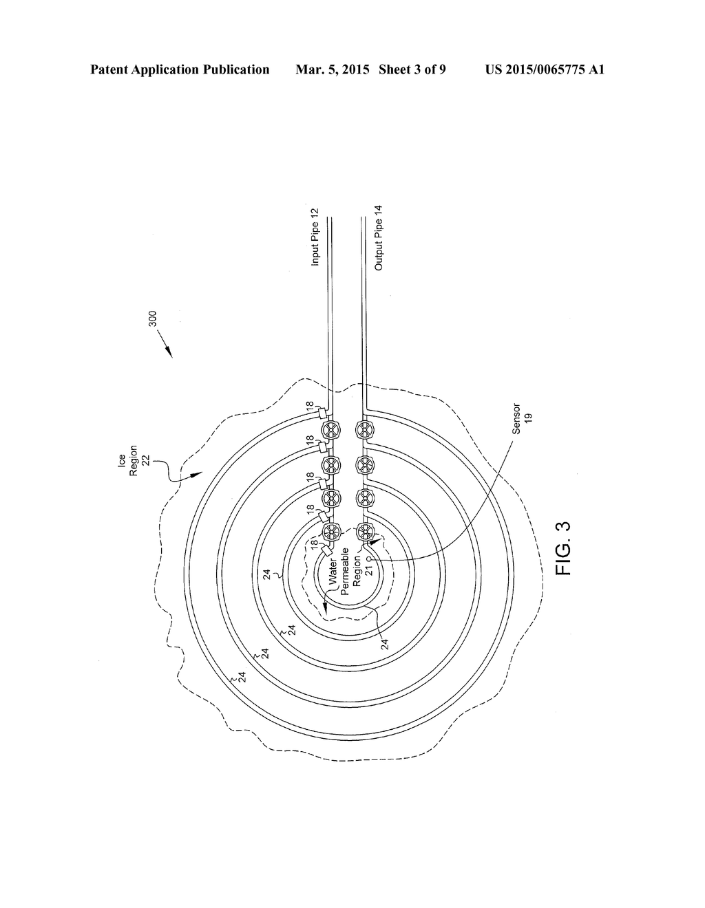 SYSTEM AND METHOD TO CONTROL MIGRATION OF CONTAMINATES WITHIN A WATER     TABLE - diagram, schematic, and image 04