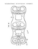 CERVICAL PLATE WITH A FEEDBACK DEVICE FOR SELECTIVE ASSOCIATION WITH BONE     SCREW BLOCKING MECHANISM diagram and image