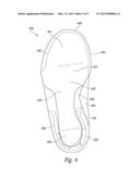 FOOTWEAR ASSEMBLIES HAVING REINFORCED INSOLE PORTIONS AND ASSOCIATED     METHODS diagram and image