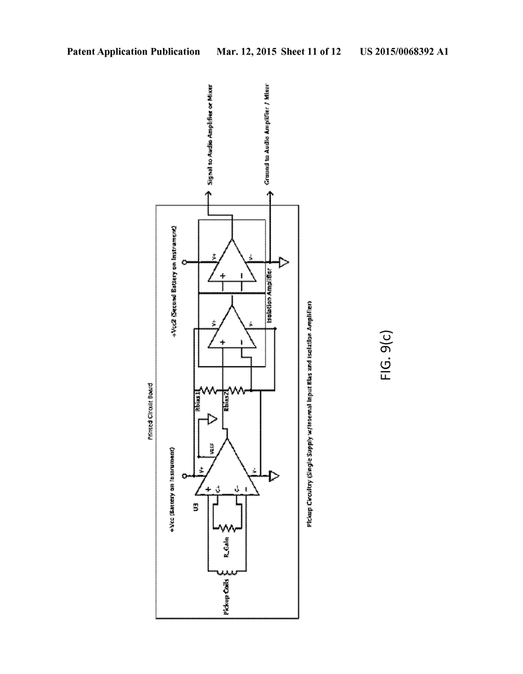 FLEXIBLE PRINTED CIRCUIT BOARD PICKUP FOR STRINGED INSTRUMENTS AND METHOD     OF USING THE SAME - diagram, schematic, and image 12