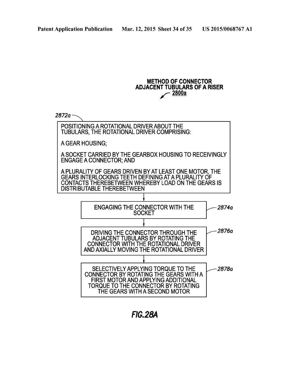 METHOD AND APPARATUS FOR CONNECTING TUBULARS OF A WELLSITE - diagram, schematic, and image 35