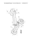 TRANSPORTATION DEVICE WITH PIVOTING AXLE diagram and image