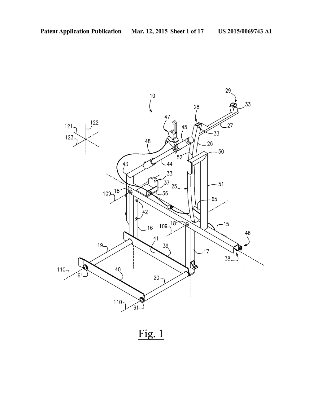 LIFT SYSTEM AND APPARATUS FOR USE WITH MOTORIZED TRICYCLES - diagram, schematic, and image 02