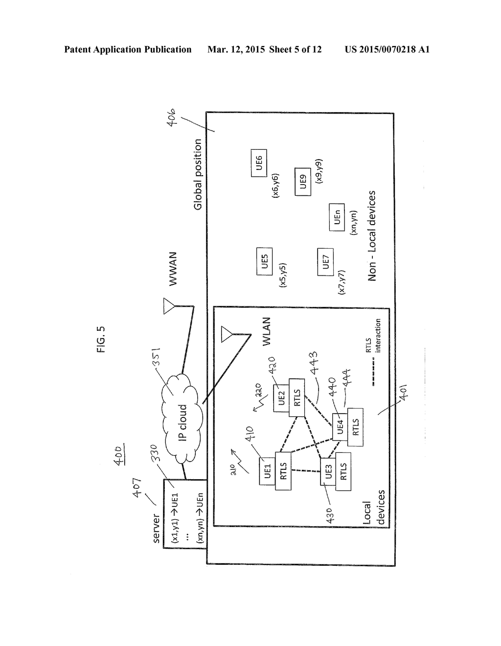 METHOD AND SYSTEM FOR LOCATING WIRELESS DEVICES WITHIN A LOCAL REGION - diagram, schematic, and image 06