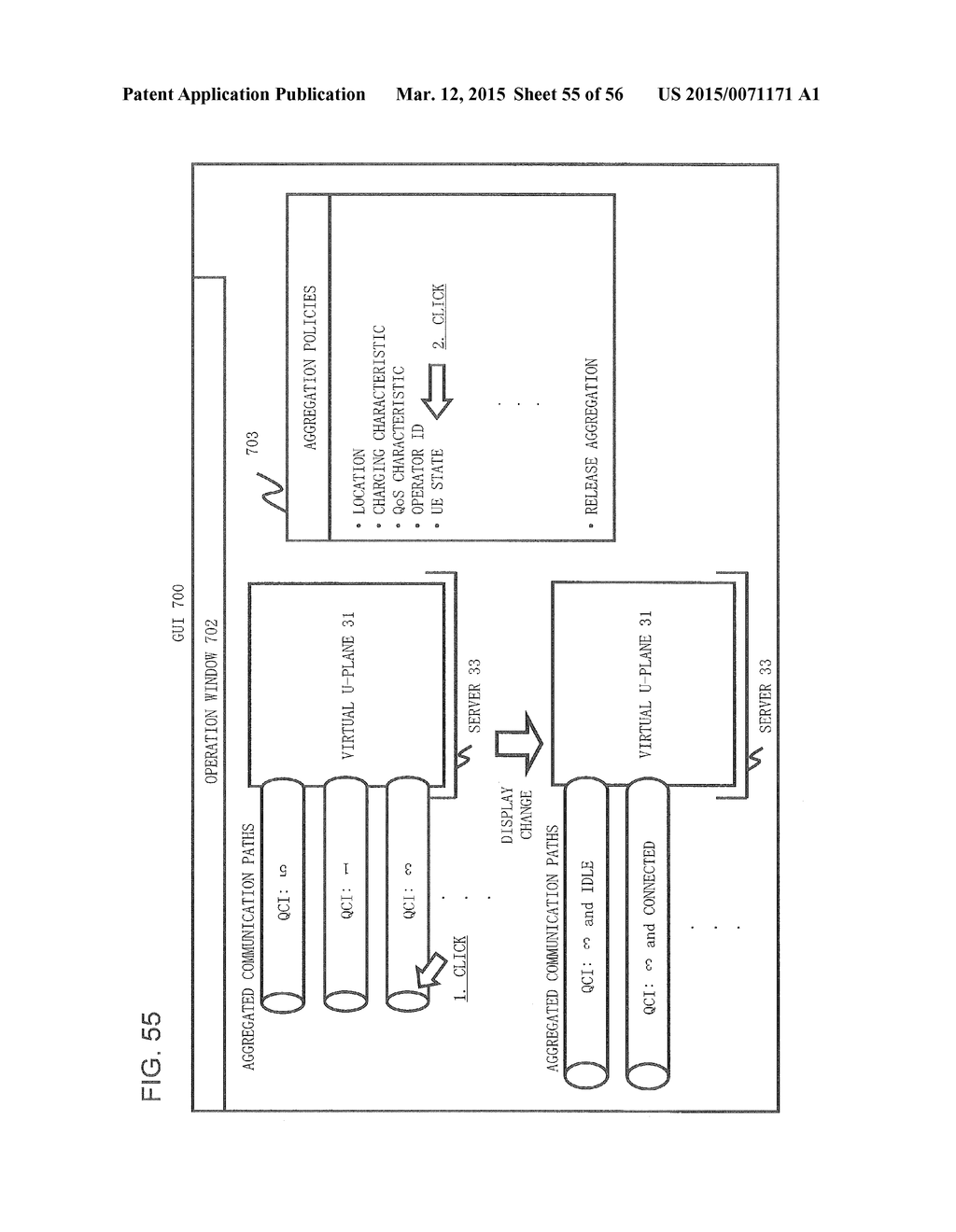 COMMUNICATION DEVICE AND METHOD IN A COMMUNICATION SYSTEM, AND DEVICE AND     METHOD FOR COMMUNICATION PATH CONTROL - diagram, schematic, and image 56