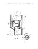 SIMPLIFIED SEALING CAP WITH THREAD OR BAYONET CLOSURE AND ONE-PIECE     APPLICATOR EQUIPPED THEREWITH diagram and image