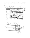 SIMPLIFIED SEALING CAP WITH THREAD OR BAYONET CLOSURE AND ONE-PIECE     APPLICATOR EQUIPPED THEREWITH diagram and image