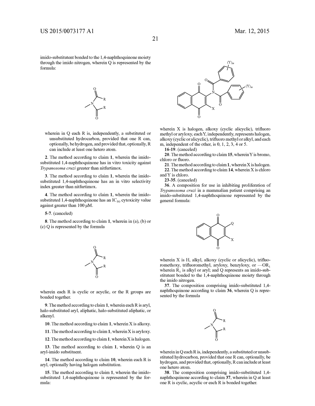 METHOD FOR INHIBITING TRYPANOSOMA CRUZI - diagram, schematic, and image 51