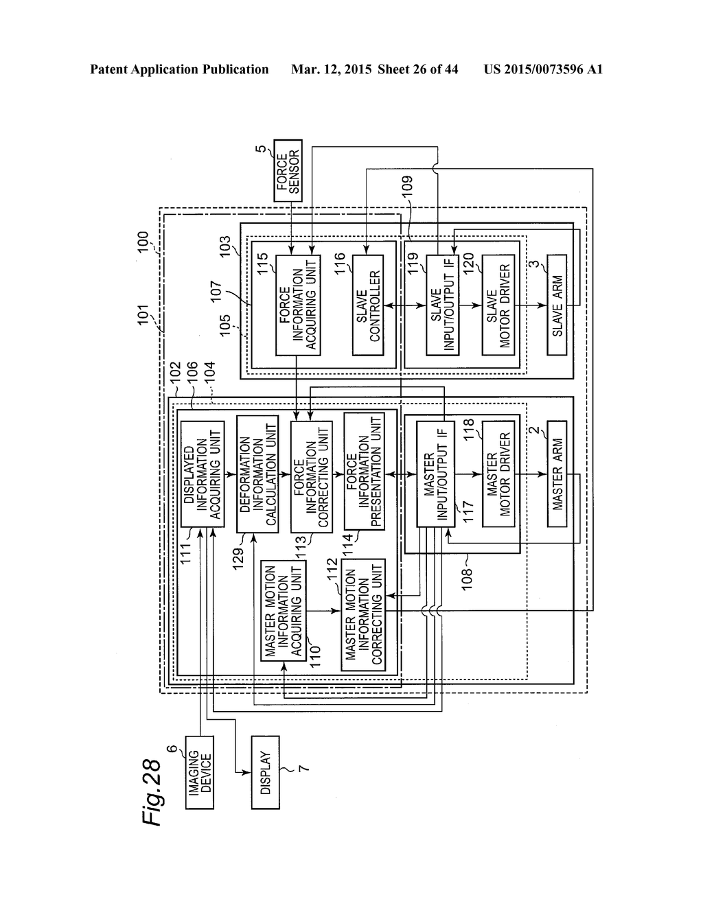 CONTROL APPARATUS AND CONTROL METHOD FOR MASTER SLAVE ROBOT, ROBOT,     CONTROL PROGRAM FOR MASTER SLAVE ROBOT, AND INTEGRATED ELECTRONIC CIRCUIT     FOR CONTROL OF MASTER SLAVE ROBOT - diagram, schematic, and image 27