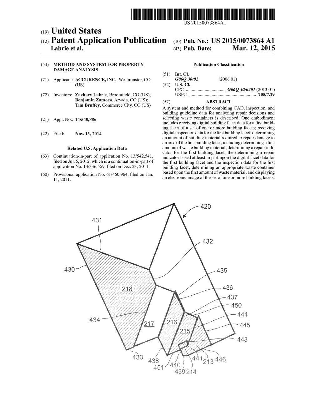 Method and System for Property Damage Analysis - diagram, schematic, and image 01