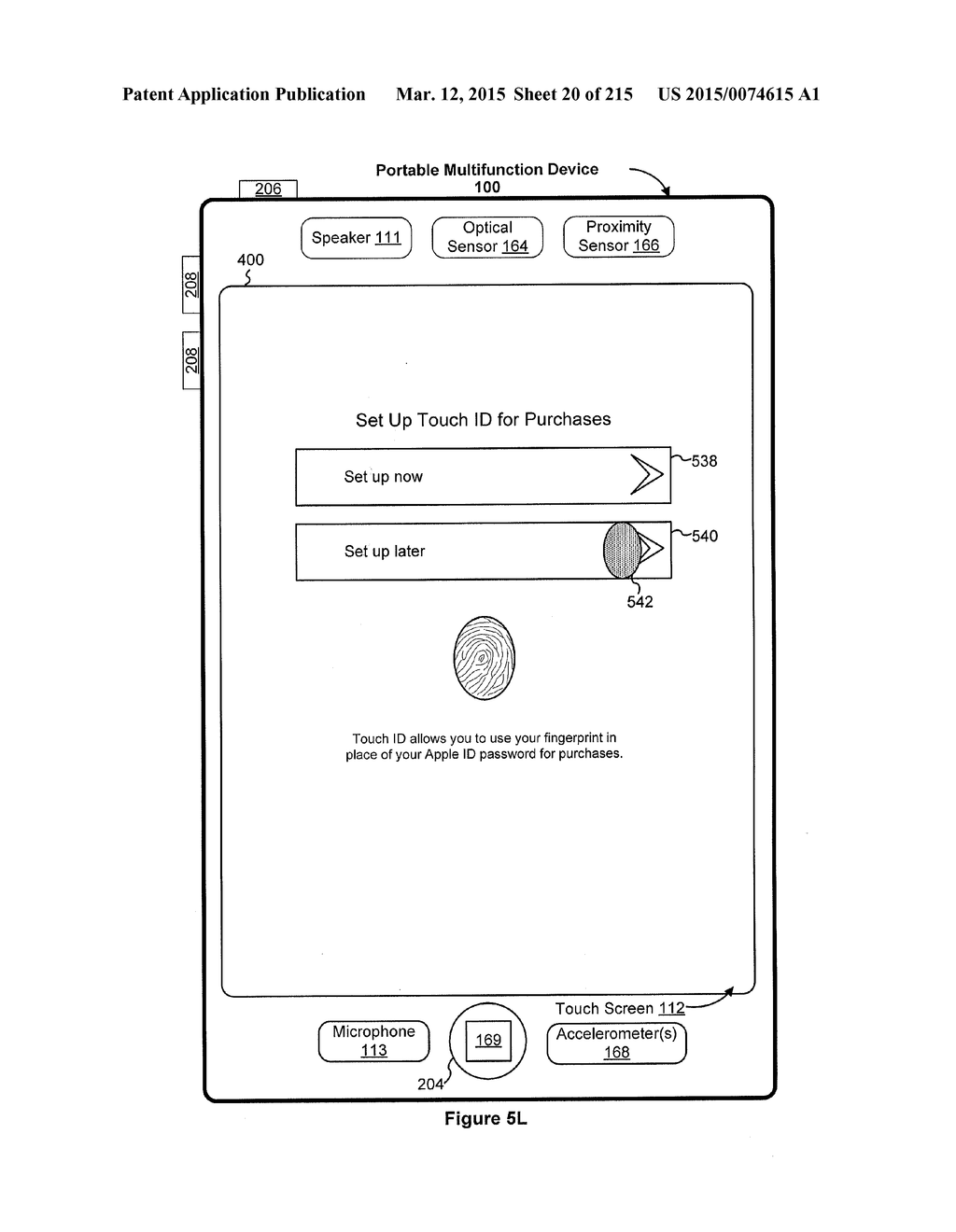 DEVICE, METHOD, AND GRAPHICAL USER INTERFACE FOR MANIPULATING USER     INTERFACES BASED ON FINGERPRINT SENSOR INPUTS - diagram, schematic, and image 21