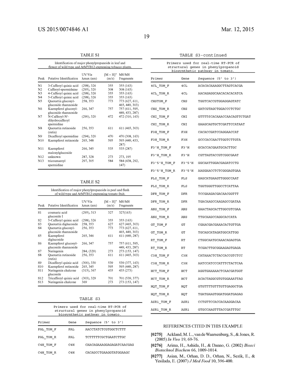 METHODS AND COMPOSITIONS FOR MODIFYING PLANT FLAVONOID COMPOSITION AND     DISEASE RESISTANCE - diagram, schematic, and image 55