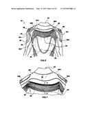 GARMENT ADAPTED TO BE ASSOCIATED TO A DEVICE FOR THE PERSONAL PROTECTION     OF A USER diagram and image