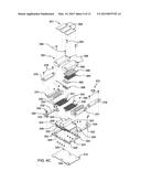 FABRICATING SEPARABLE AND INTEGRATED HEAT SINKS FACILITATING COOLING     MULTI-COMPONENT ELECTRONIC ASSEMBLY diagram and image