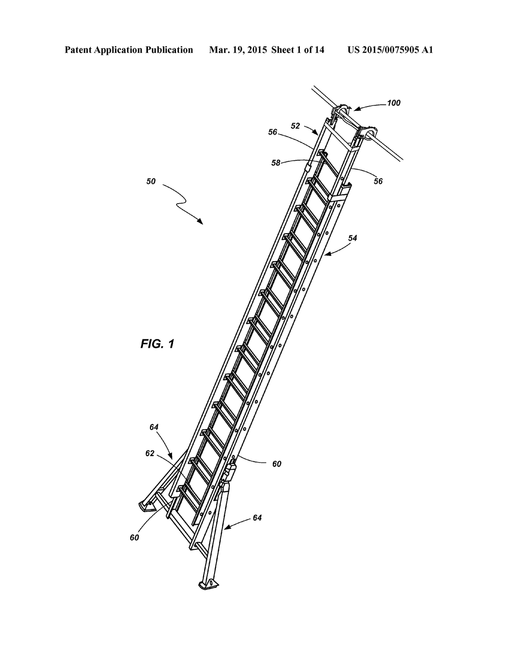 LADDER SECURING APPARATUS, LADDERS INCORPORATING SAME AND RELATED METHODS - diagram, schematic, and image 02