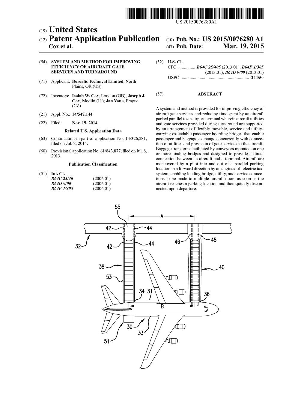 SYSTEM AND METHOD FOR IMPROVING EFFICIENCY OF AIRCRAFT GATE SERVICES AND     TURNAROUND - diagram, schematic, and image 01