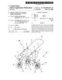 JOGGING STROLLER FRAME WITH A WHEELS AUTOMATIC FLATTENING FOLDING     MECHANISM diagram and image