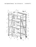 Cart for Transporting Shelving diagram and image