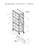 Cart for Transporting Shelving diagram and image