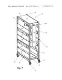 Cart for Transporting Shelving diagram and image