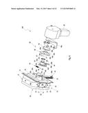 COUPLING DEVICE FOR RELEASABLY CONNECTING A PIVOTABLY MOUNTED BODY PART,     SUCH AS A VEHICLE DOOR, TAILGATE OR HOOD TO A VEHICLE STRUCTURAL PART OF     A MOTOR VEHICLE BODY diagram and image