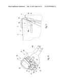 COUPLING DEVICE FOR RELEASABLY CONNECTING A PIVOTABLY MOUNTED BODY PART,     SUCH AS A VEHICLE DOOR, TAILGATE OR HOOD TO A VEHICLE STRUCTURAL PART OF     A MOTOR VEHICLE BODY diagram and image