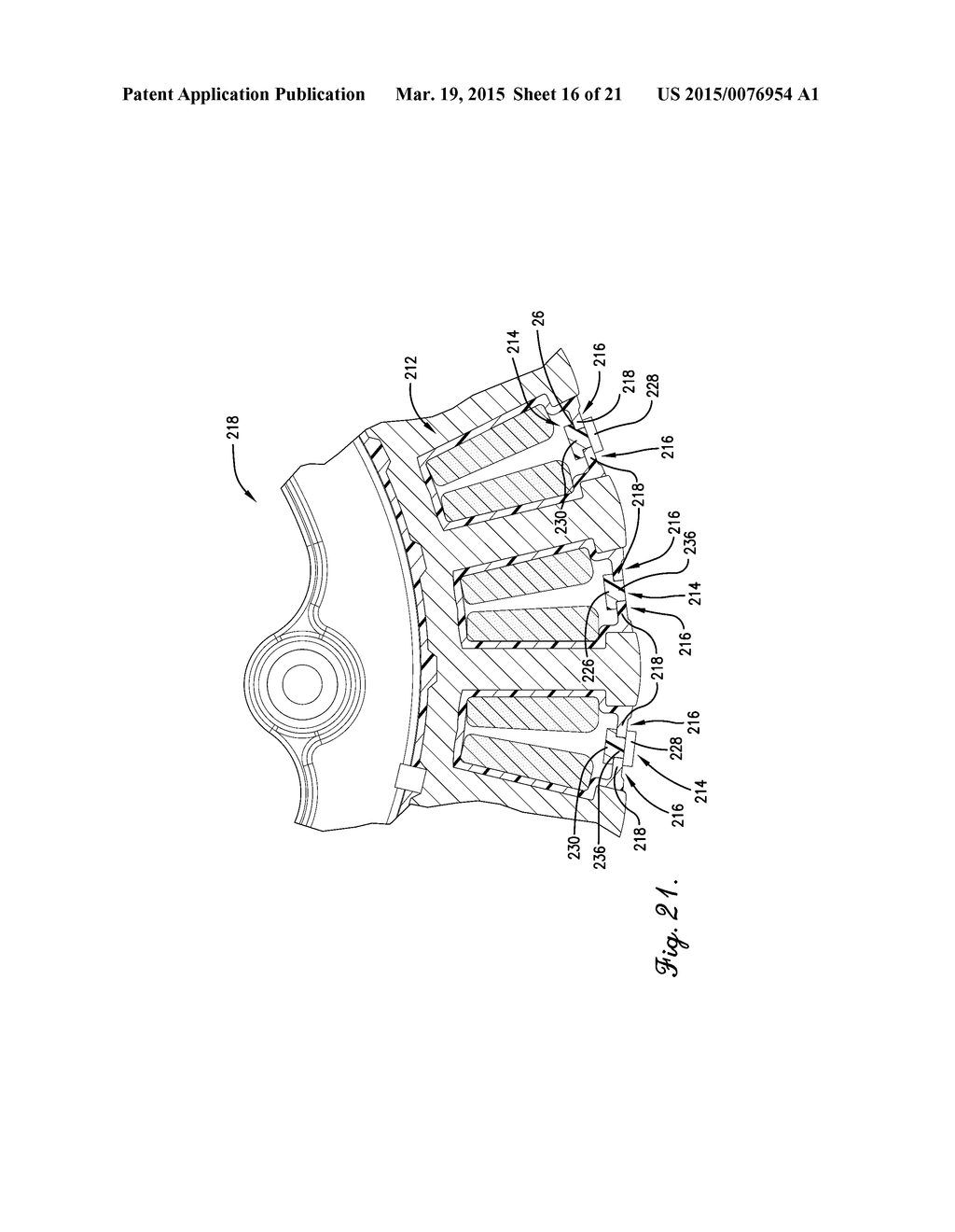 WEDGE FOR STATOR HAVING OVERMOLDED INSULATION - diagram, schematic, and image 17