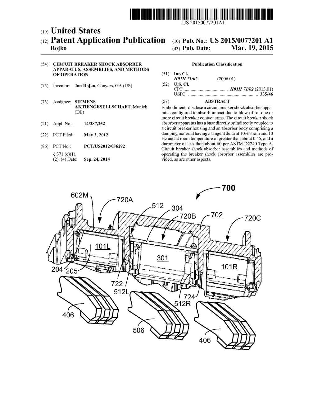 CIRCUIT BREAKER SHOCK ABSORBER APPARATUS, ASSEMBLIES, AND METHODS OF     OPERATION - diagram, schematic, and image 01